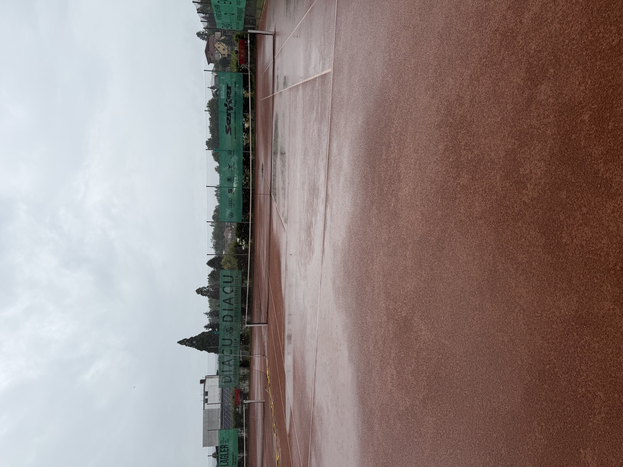 Tennisplätze sind heute gesperrt- Regen
