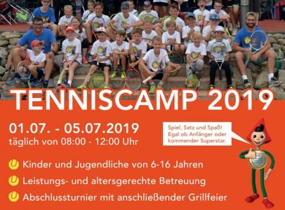 ANMELDESTOPP - TENNISCAMP 2019