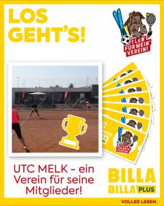 Billa Aktion - Bitte unterstützt unseren UTC MELK!